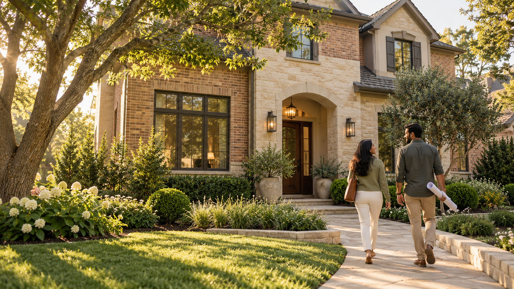 Illustrative home and homeowners